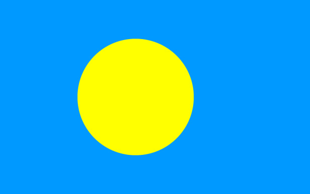 Flag Palau, Banner Palau