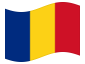 Animated flag Romania
