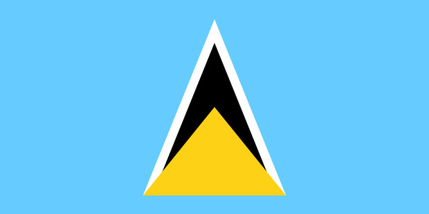 Flag St. Lucia, Banner St. Lucia