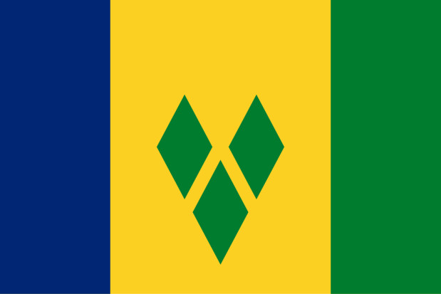 Flag Saint Vincent and the Grenadines, Banner Saint Vincent and the Grenadines