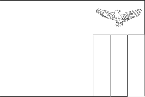 Outline of the flag of Zambia to color