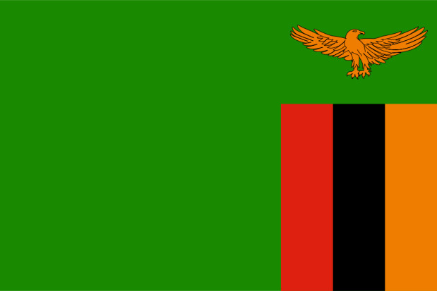 Flag Zambia, Banner Zambia