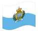 Animated flag San Marino