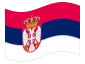 Animated flag Serbia