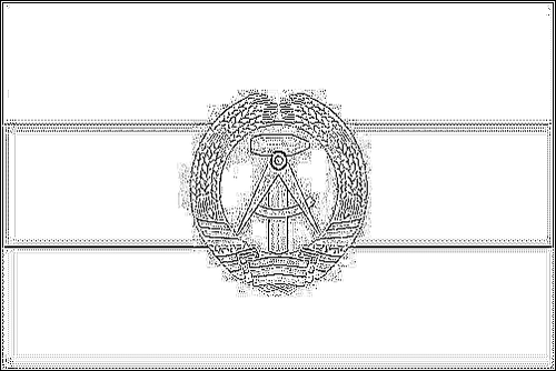Outline of the flag of German Democratic Republic to color