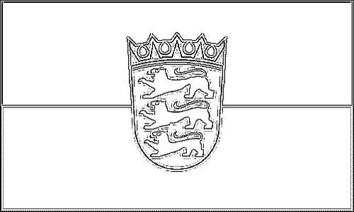 Outline of the flag of Baden-Württemberg to color