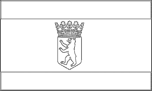 Outline of the flag of Berlin to color