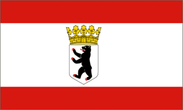 Flag, Brandenburg, Germany - The national flag of Brandenburg, consists of  two equally wide horizontal stripes in