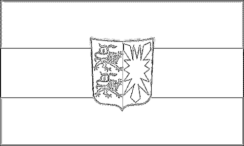 Outline of the flag of Schleswig-Holstein to color