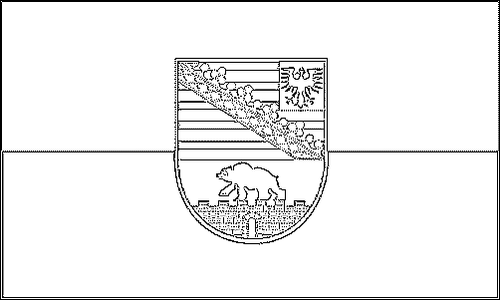 Outline of the flag of Saxony-Anhalt to color