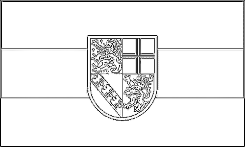 Outline of the flag of Saarland to color