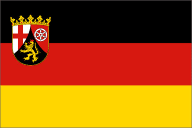 Flag Rhineland-Palatinate, Banner Rhineland-Palatinate