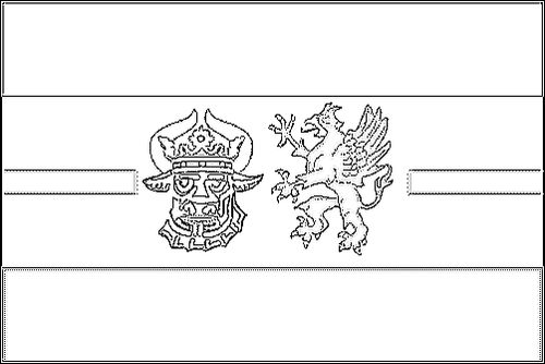 Outline of the flag of Mecklenburg-Western Pomerania to color