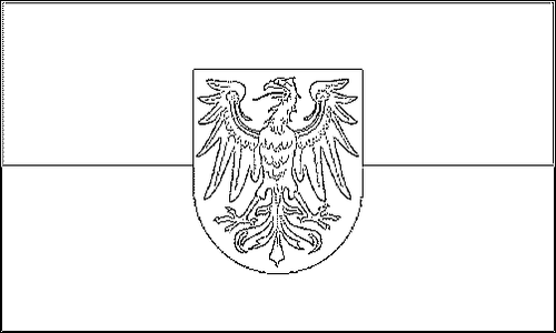 Outline of the flag of Brandenburg to color