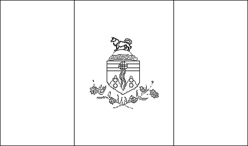 Outline of the flag of Yukon Territory to color