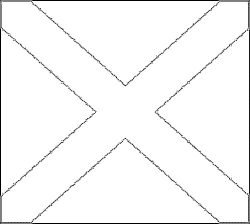 Outline of the flag of Alabama to color