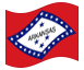 Animated flag Arkansas