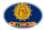 Oval vignette flag of Georgia