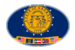 Oval vignette flag of Georgia
