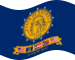 Static waving flag of Georgia