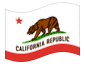 Animated flag California