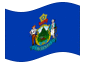 Animated flag Maine