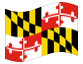 Animated flag Maryland
