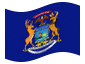 Animated flag Michigan