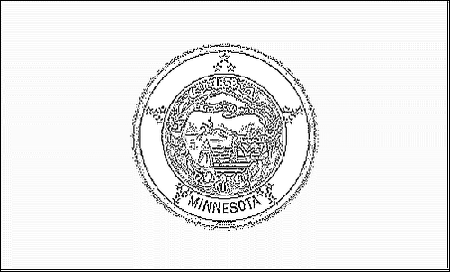 Outline of the flag of Minnesota to color