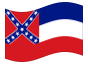Animated flag Mississippi
