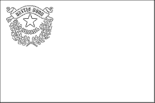 Outline of the flag of Nevada to color