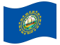 Animated flag New Hampshire
