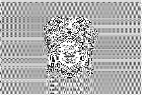 Outline of the flag of New Jersey to color