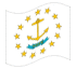 Animated flag Rhode Island