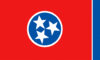 Flag graphic Tennessee