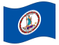 Animated flag Virginia