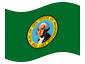 Animated flag Washington