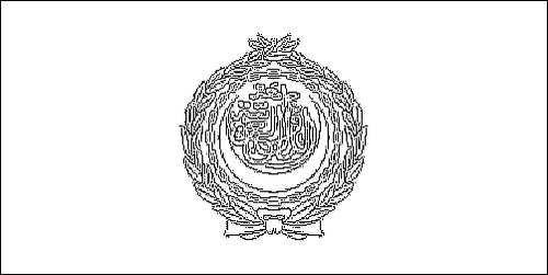 Outline of the flag of Arab League to color