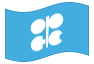 Animated flag OPEC (Organization of the Petroleum Exporting Countries)