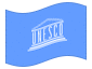 Animated flag UNESCO