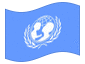 Animated flag UNICEF