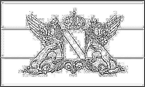 Outline of the flag of Grand Duchy of Baden to color