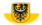 Oval vignette flag of Lower Silesia (Prussian Province)