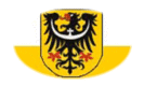 Oval vignette flag of Lower Silesia (Prussian Province)