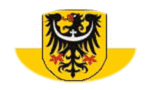 Oval vignette flag of Lower Silesia (Prussian Province)
