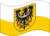 Static waving flag of Lower Silesia (Prussian Province)