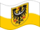 Static waving flag of Lower Silesia (Prussian Province)
