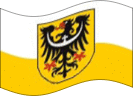 Static waving flag of Lower Silesia (Prussian Province)