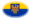 Oval vignette flag of Upper Silesia (Prussian Province)