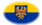 Oval vignette flag of Upper Silesia (Prussian Province)